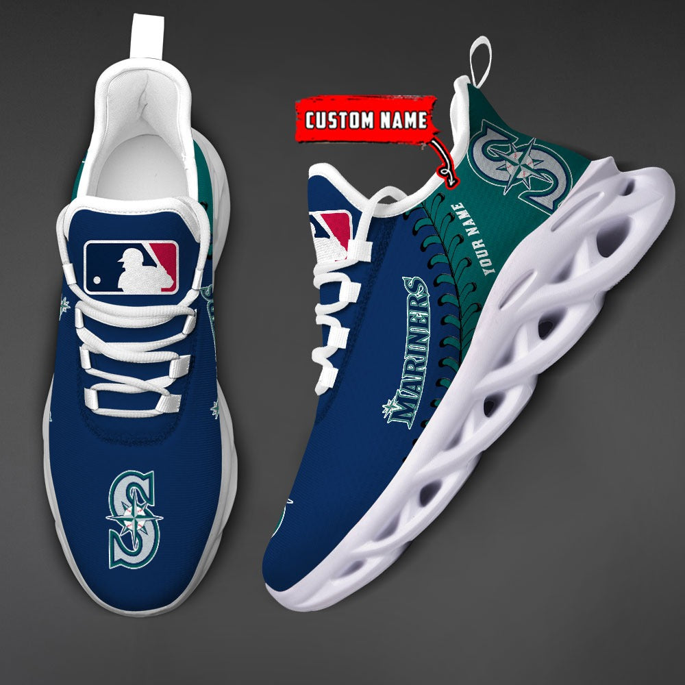 Ideafootwear Seattle Mariners MLB Max Soul Shoes Sneakers For Men And Women