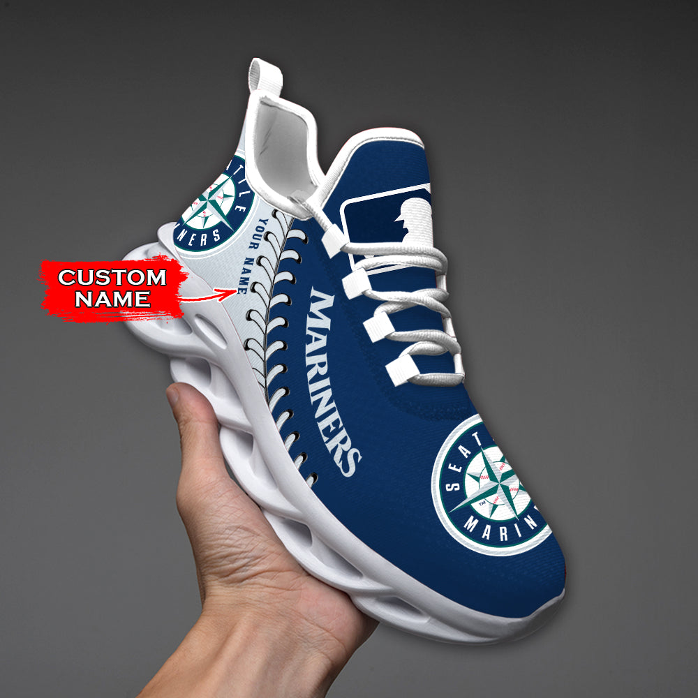 Ideafootwear Seattle Mariners MLB Max Soul Shoes Sneakers For Men And Women