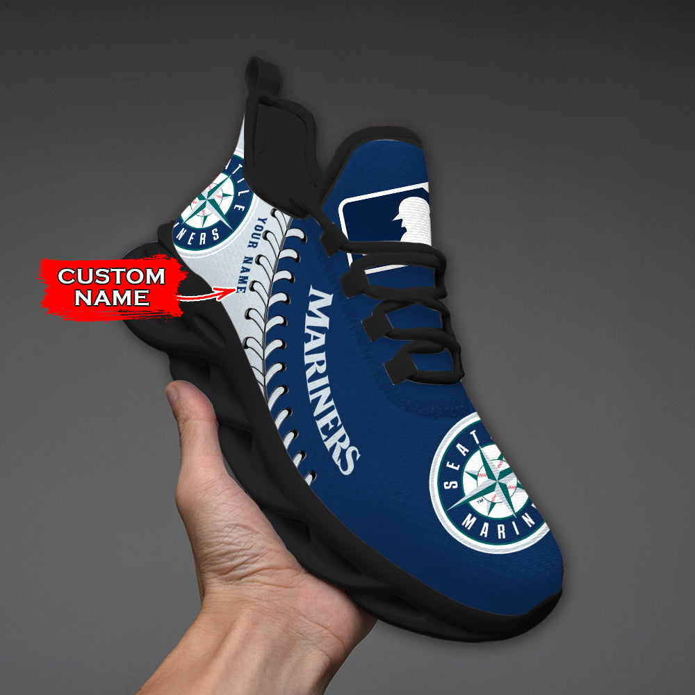Ideafootwear Seattle Mariners MLB Max Soul Shoes Sneakers For Men And Women