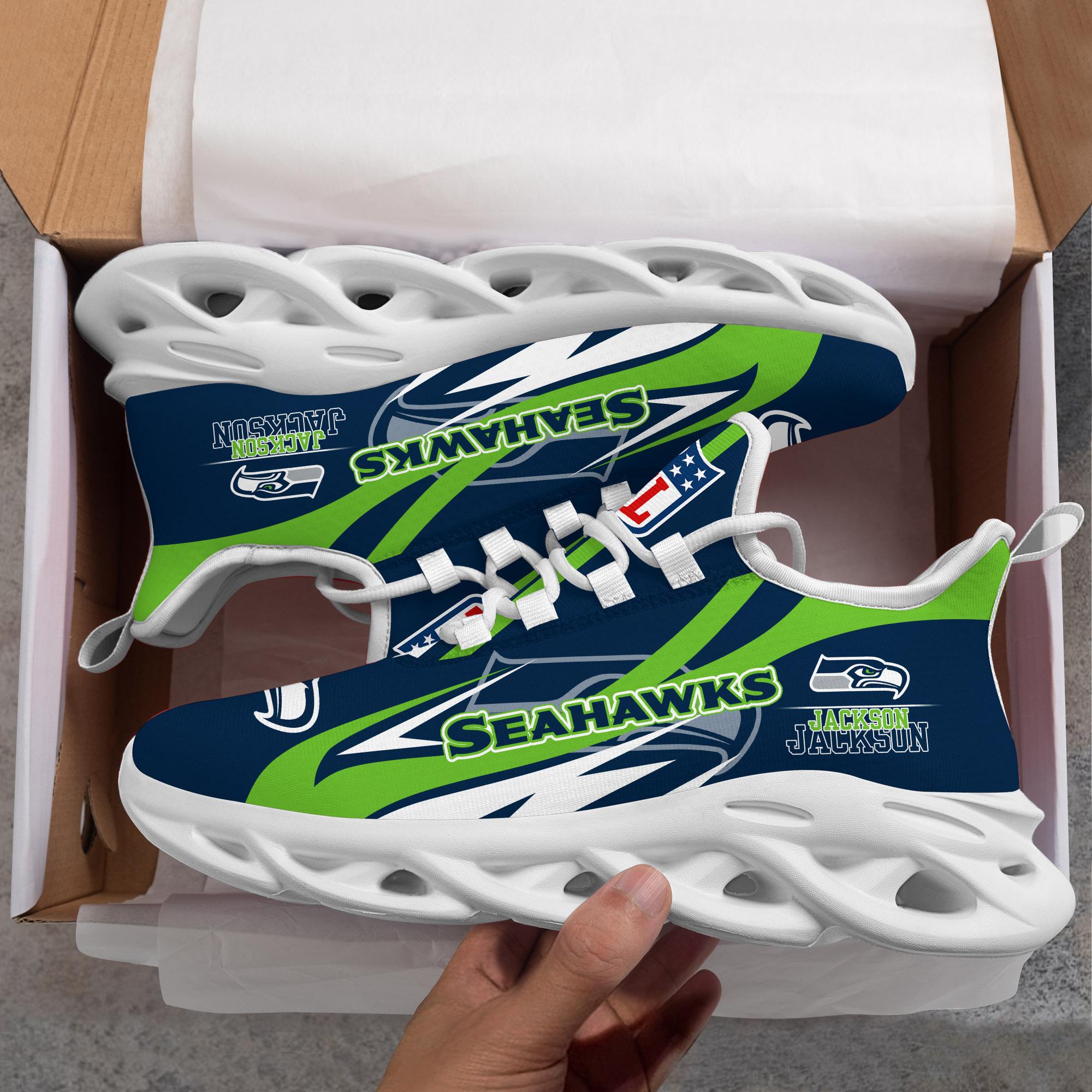 Ideafootwear Seattle Seahawks Max Soul Shoes Sneakers For Men And Women