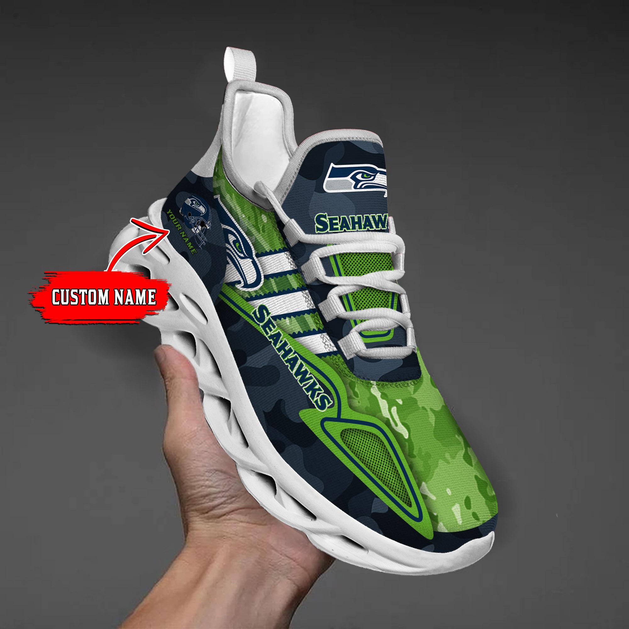 Ideafootwear Seattle Seahawks Max Soul Shoes Sneakers For Men And Women