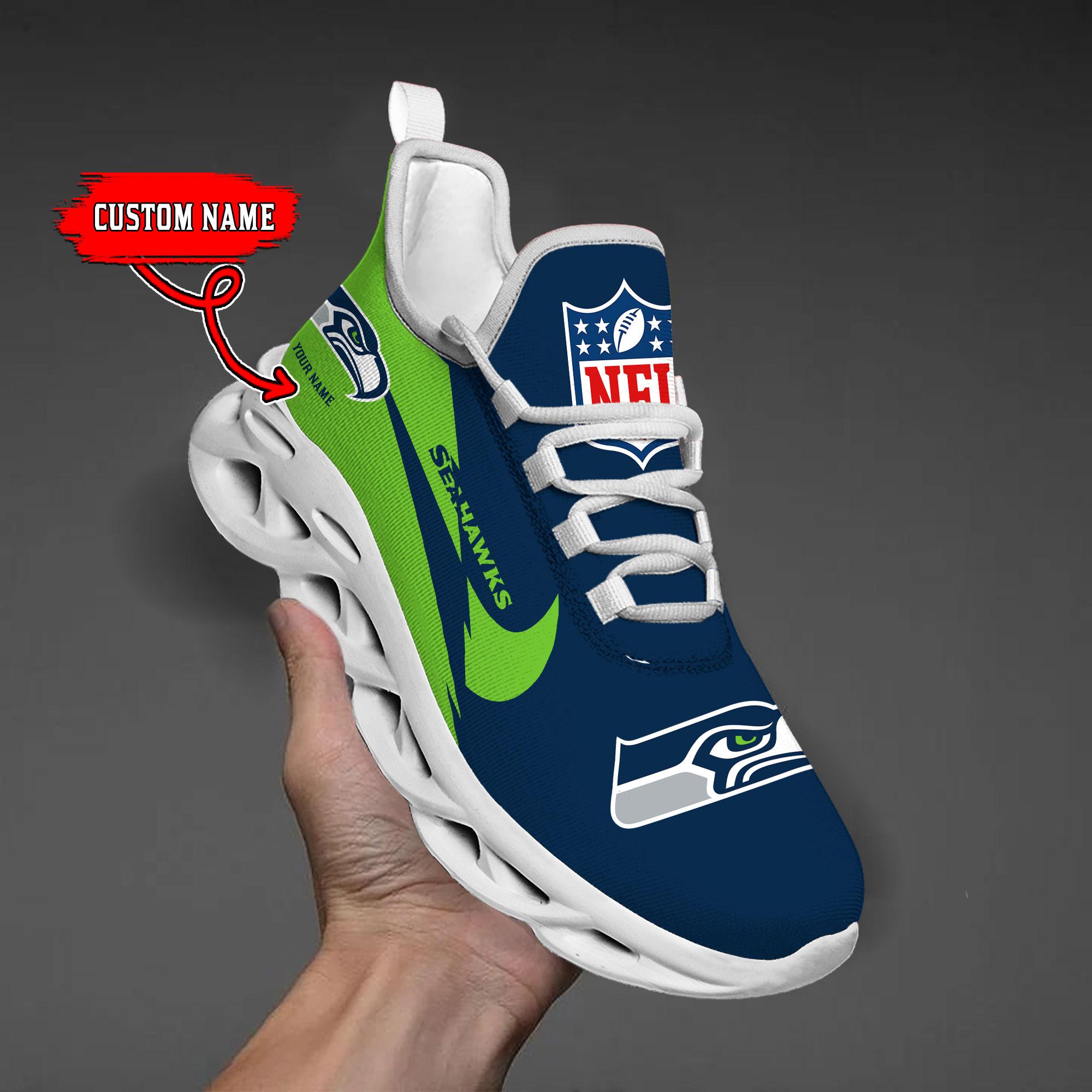 Ideafootwear Seattle Seahawks Max Soul Shoes Sneakers For Men And Women