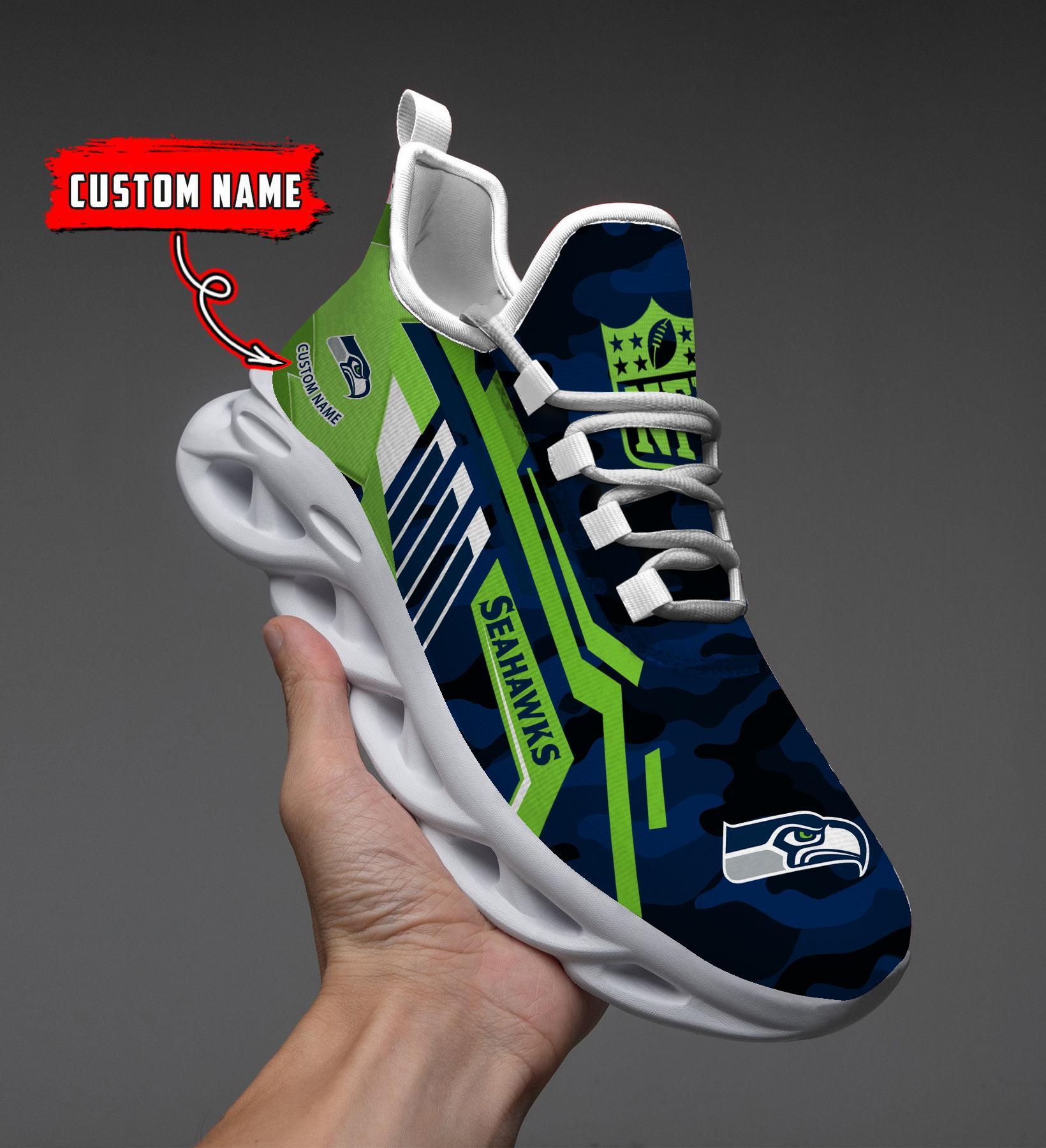 Ideafootwear Seattle Seahawks Max Soul Shoes Sneakers For Men And Women