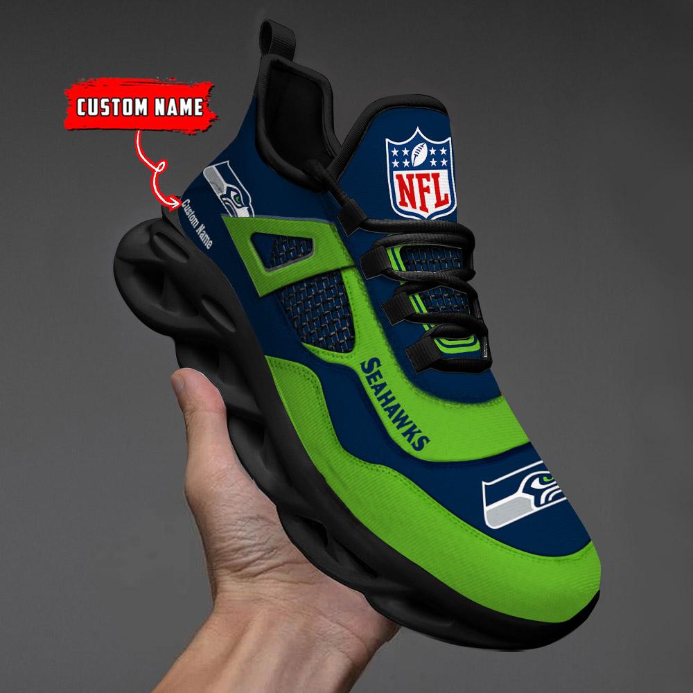 Ideafootwear Seattle Seahawks Max Soul Shoes Sneakers For Men And Women