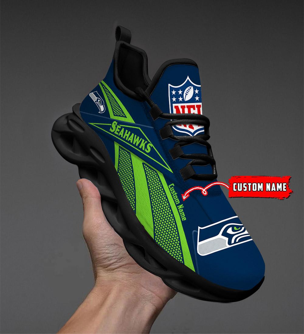 Ideafootwear Seattle Seahawks Max Soul Shoes Sneakers For Men And Women