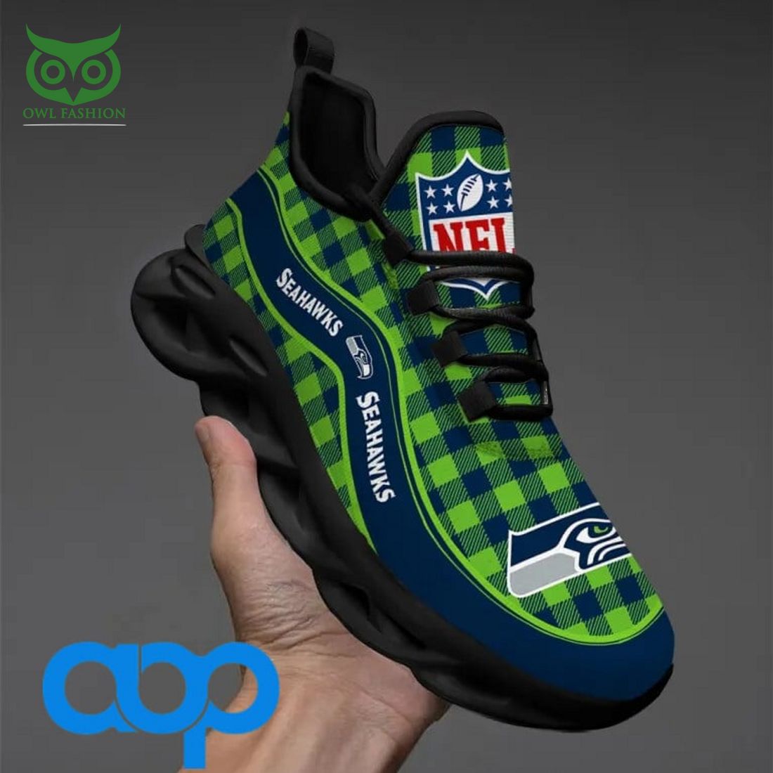Ideafootwear Seattle Seahawks Max Soul Shoes Sneakers For Men And Women