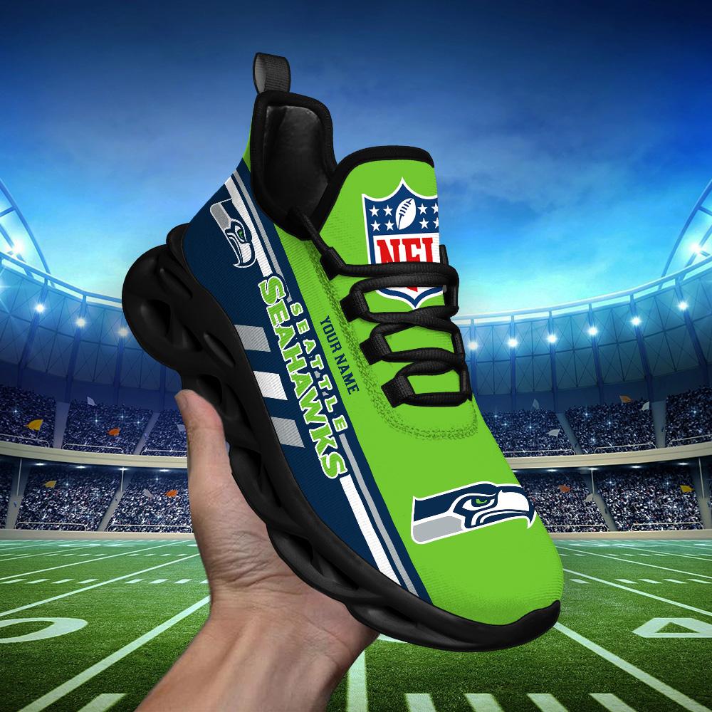 Ideafootwear Seattle Seahawks Max Soul Shoes Sneakers For Men And Women