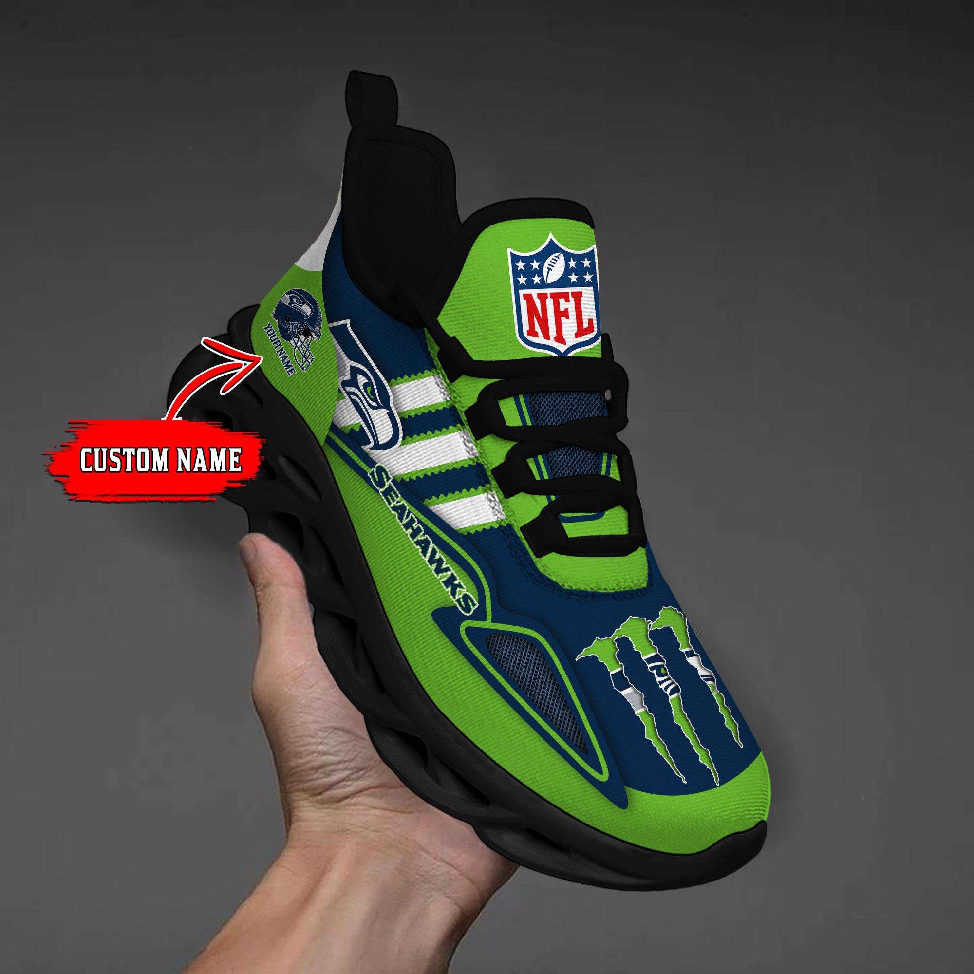 Ideafootwear Seattle Seahawks Max Soul Shoes Sneakers For Men And Women