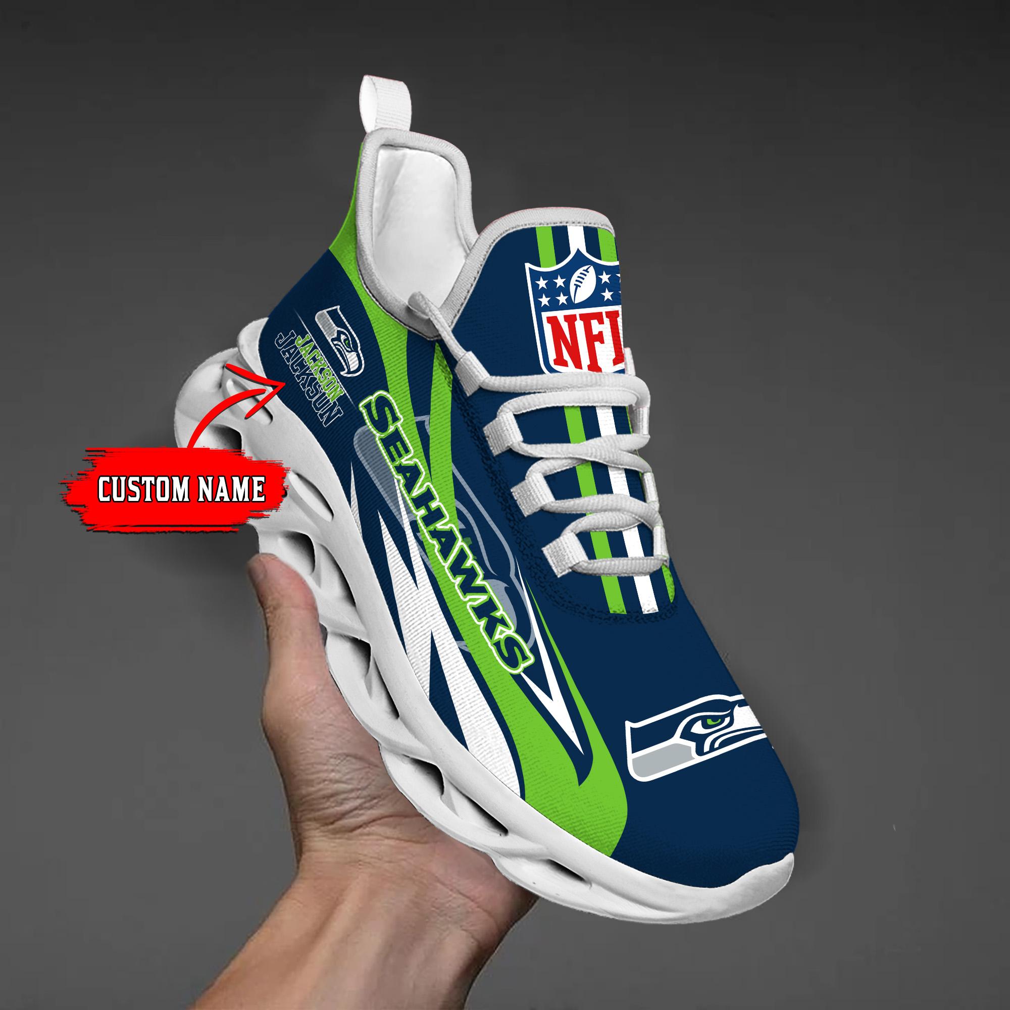 Ideafootwear Seattle Seahawks Max Soul Shoes Sneakers For Men And Women