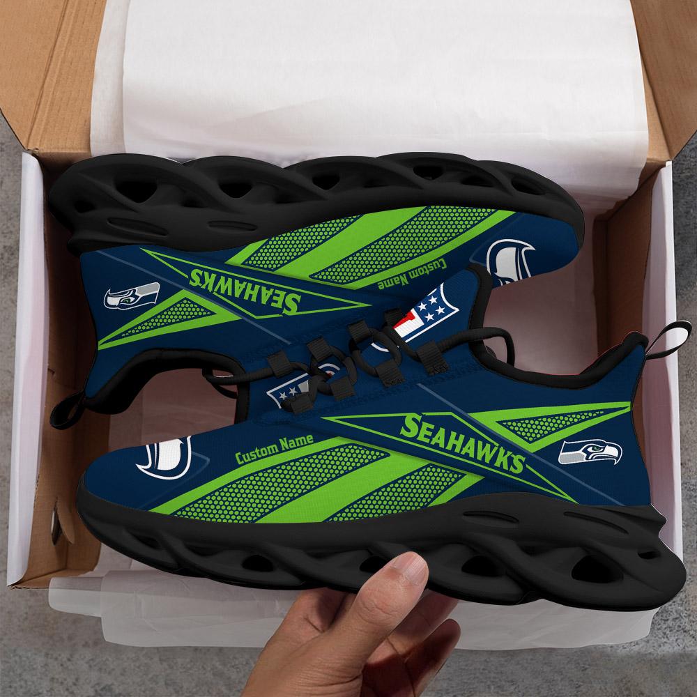 Ideafootwear Seattle Seahawks Max Soul Shoes Sneakers For Men And Women