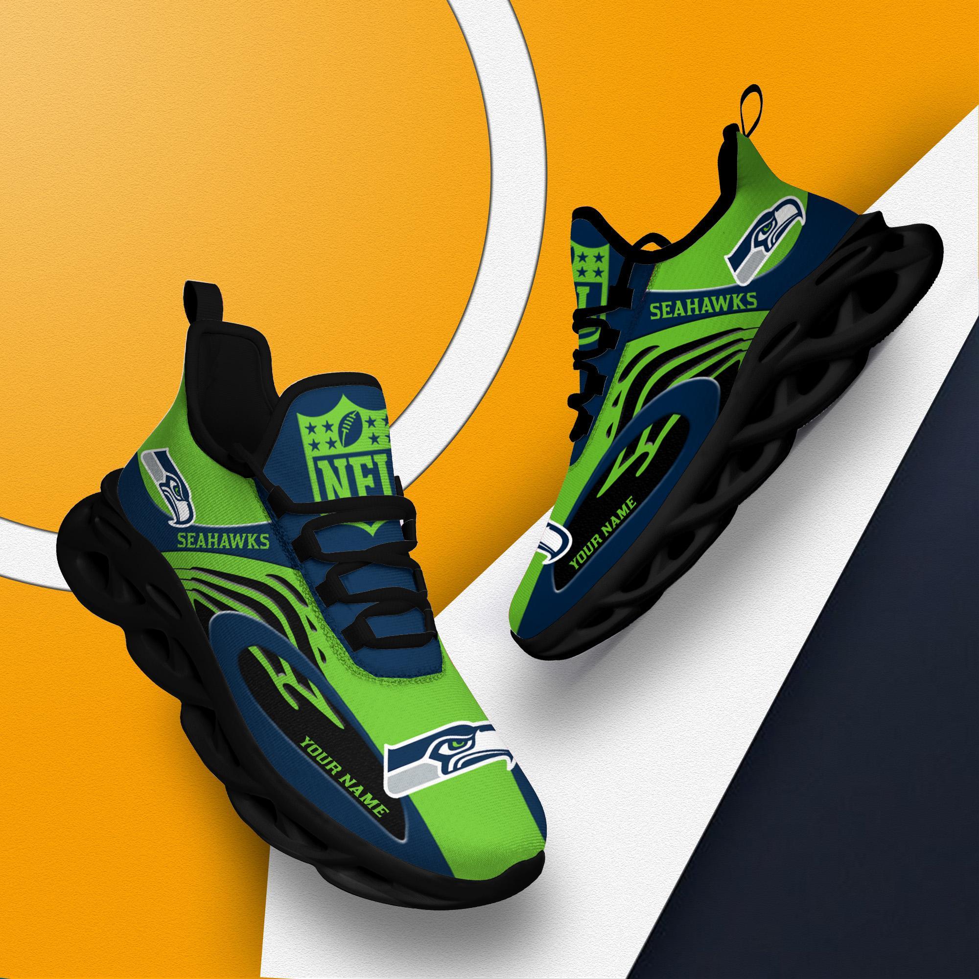 Ideafootwear Seattle Seahawks Max Soul Shoes Sneakers For Men And Women