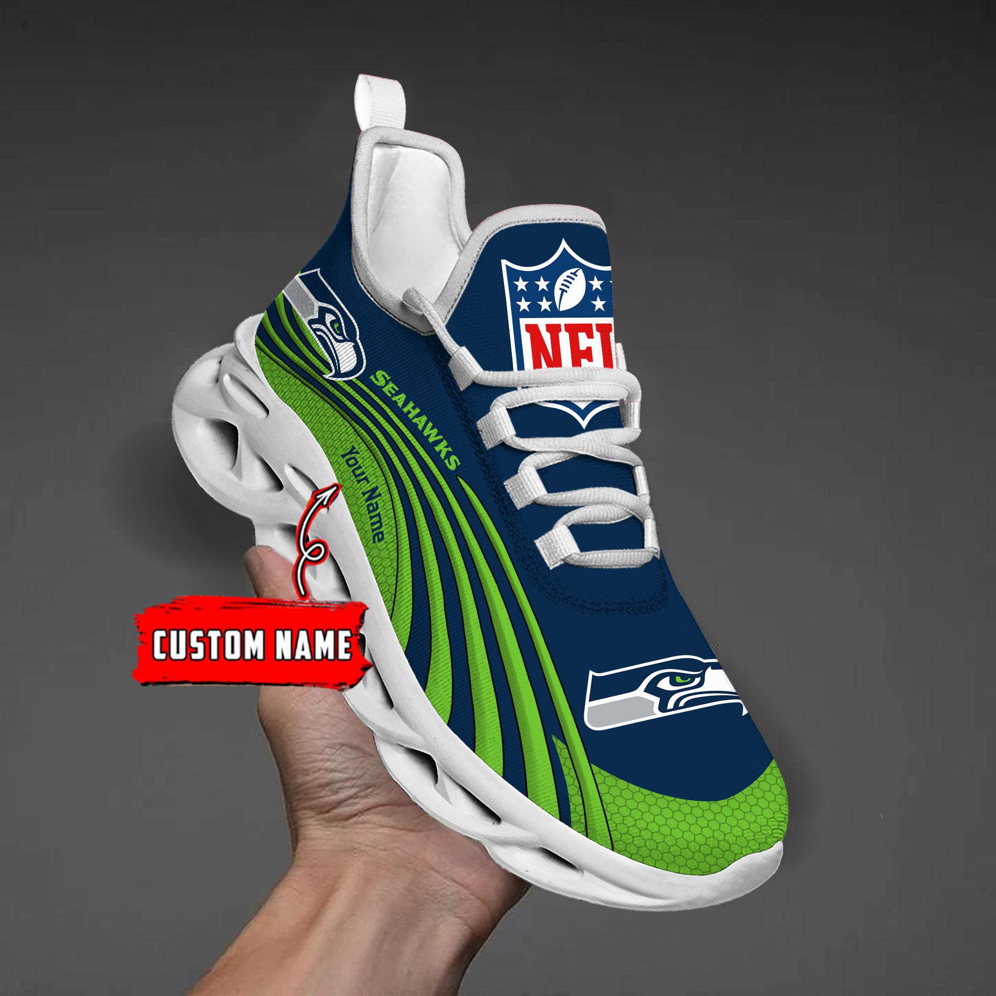 Ideafootwear Seattle Seahawks Max Soul Shoes Sneakers For Men And Women