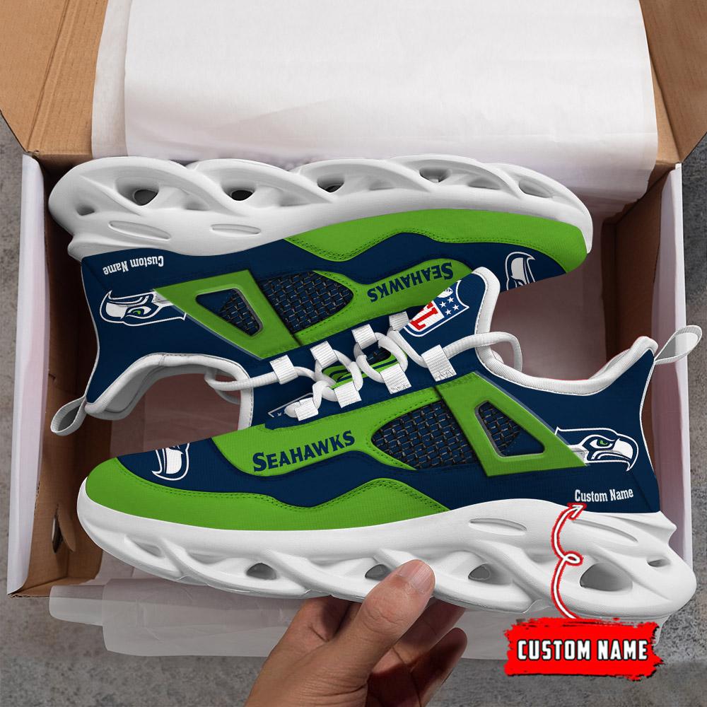 Ideafootwear Seattle Seahawks Max Soul Shoes Sneakers For Men And Women