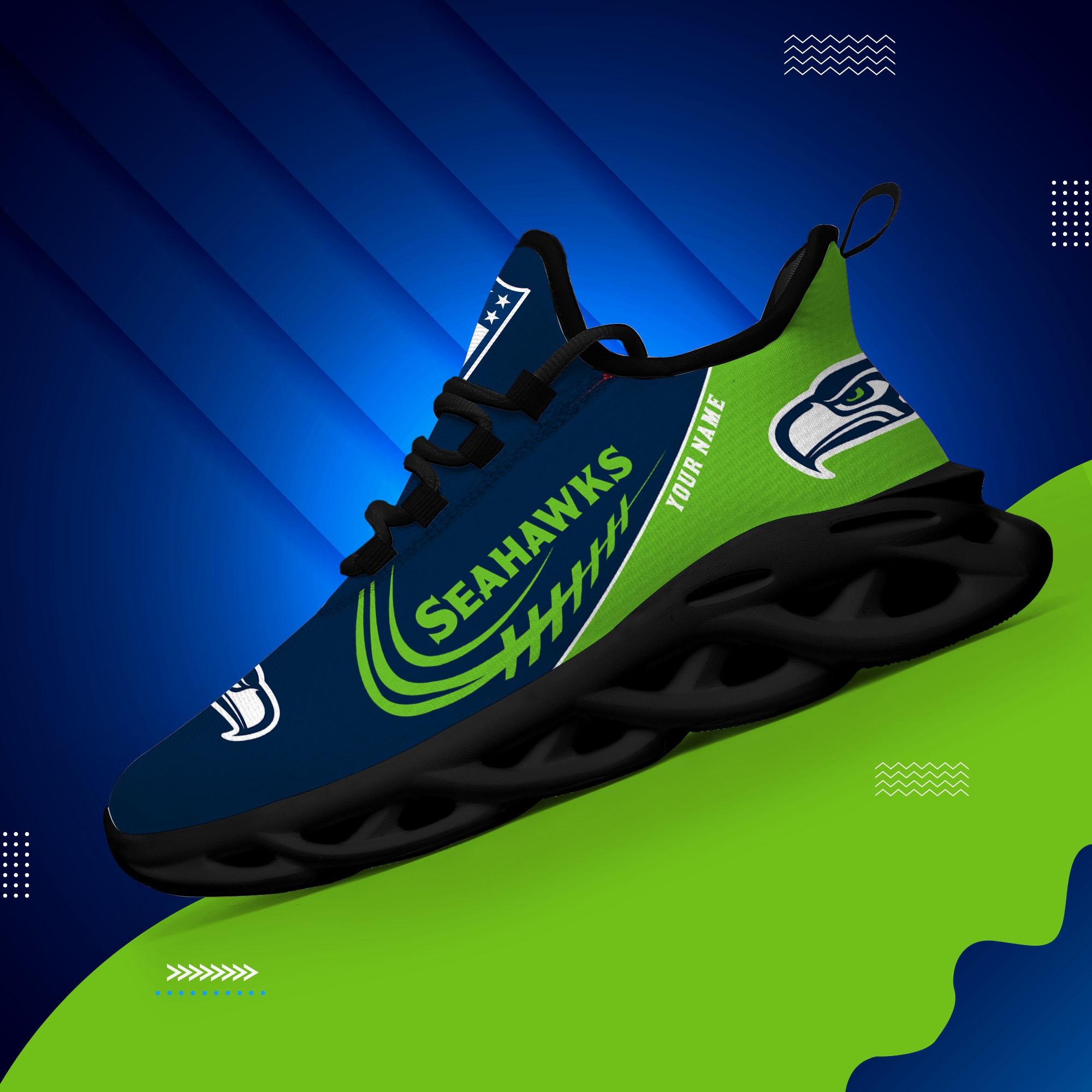 Ideafootwear Seattle Seahawks Max Soul Shoes Sneakers For Men And Women