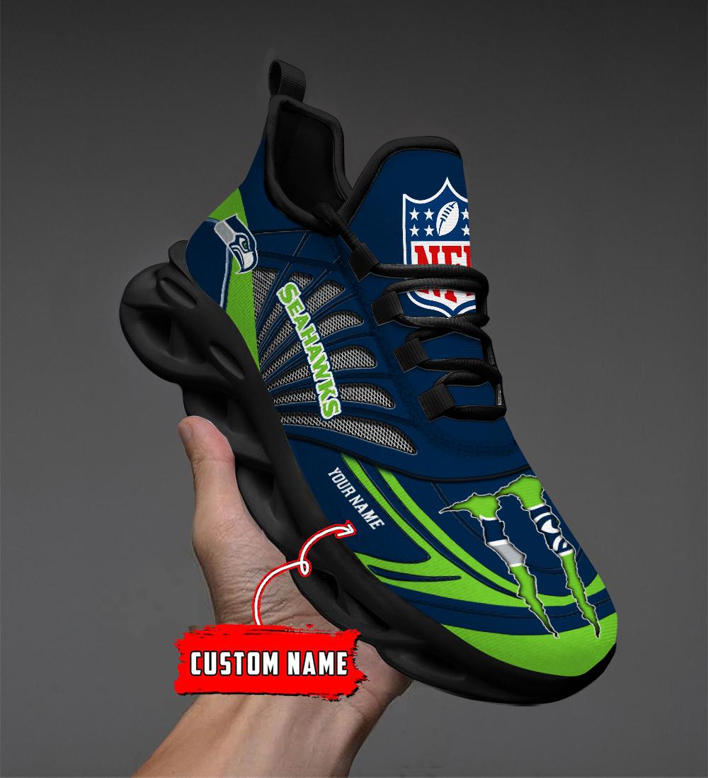 Ideafootwear Seattle Seahawks Max Soul Shoes Sneakers For Men And Women