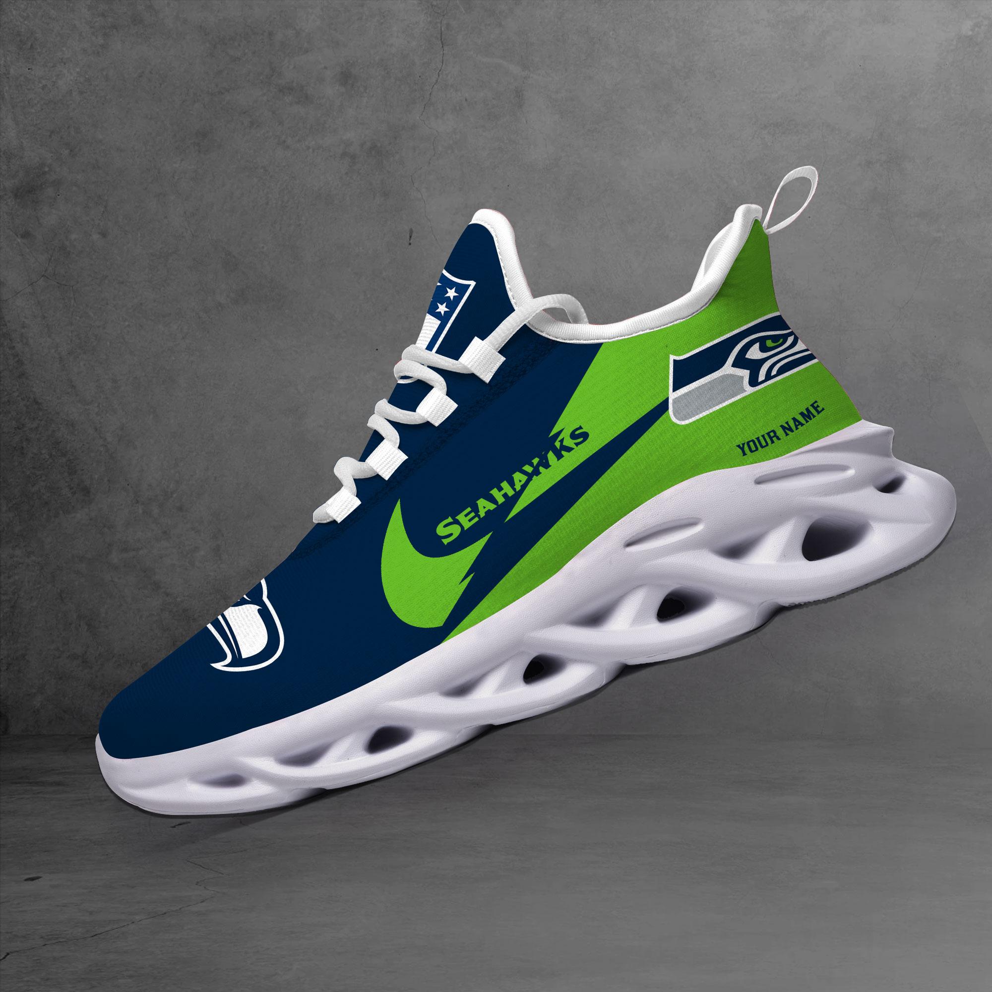Ideafootwear Seattle Seahawks Max Soul Shoes Sneakers For Men And Women