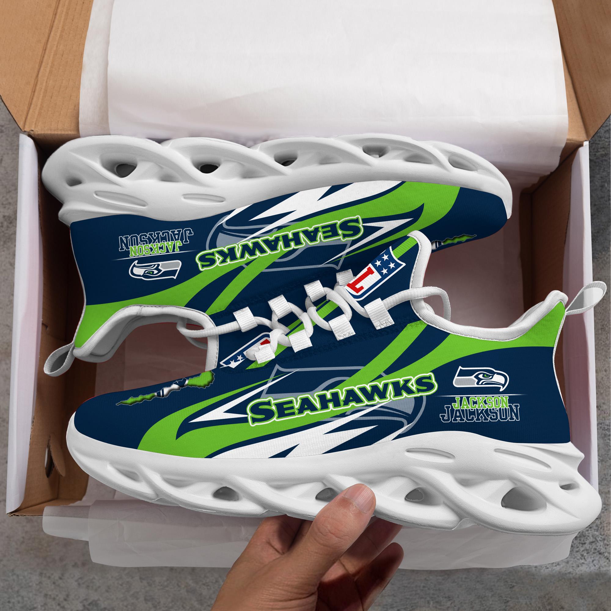 Ideafootwear Seattle Seahawks Max Soul Shoes Sneakers For Men And Women