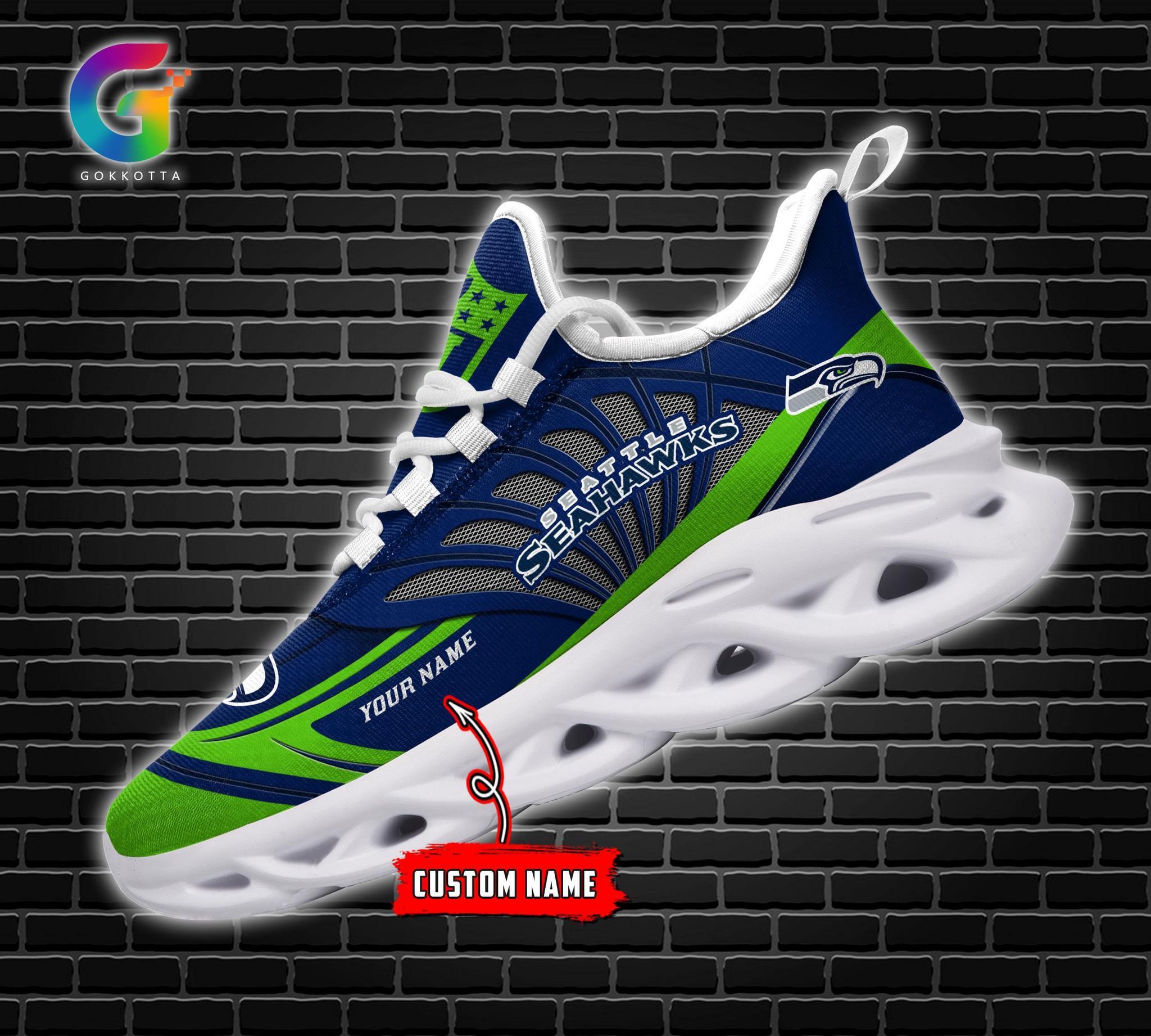 Ideafootwear Seattle Seahawks Max Soul Shoes Sneakers For Men And Women