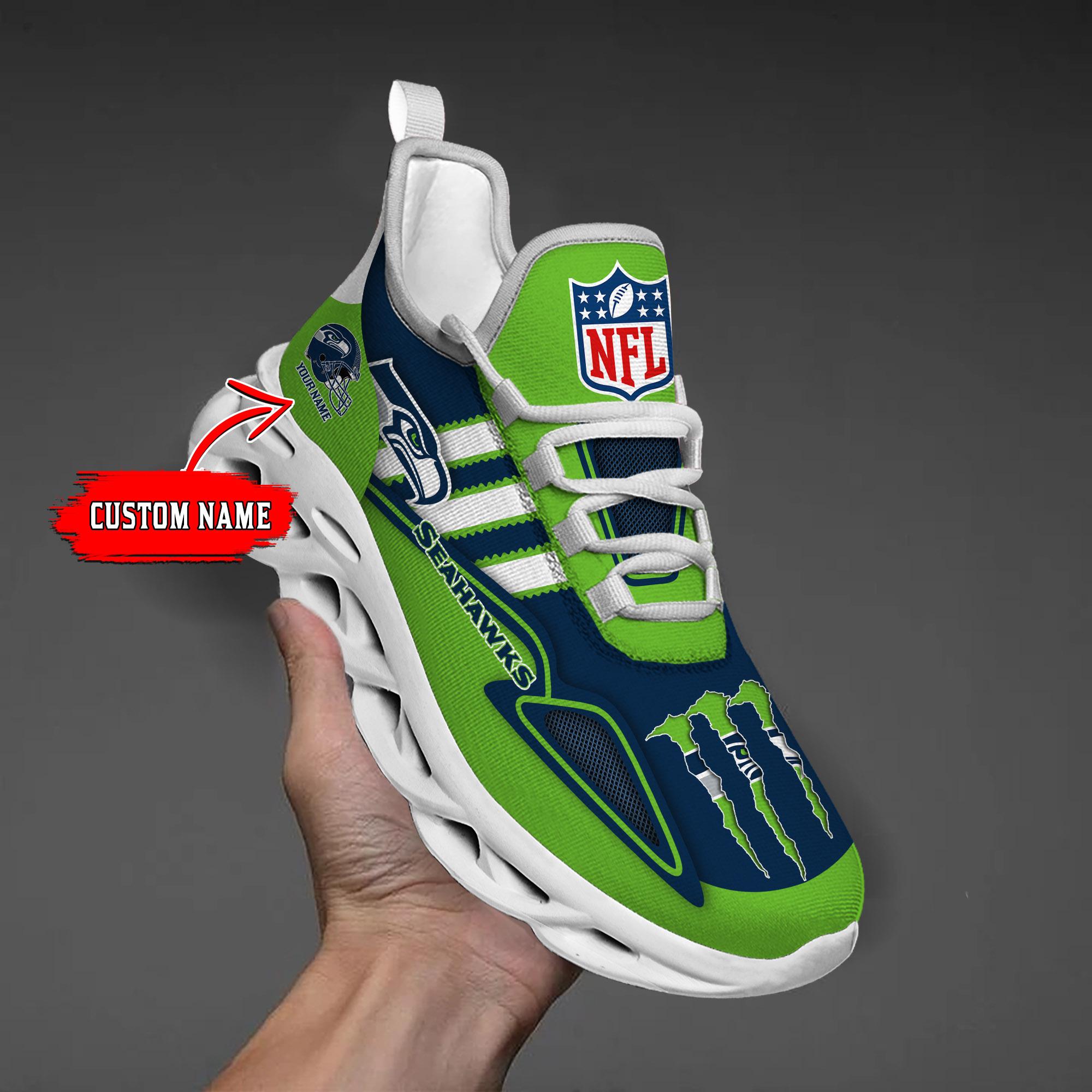 Ideafootwear Seattle Seahawks Max Soul Shoes Sneakers For Men And Women