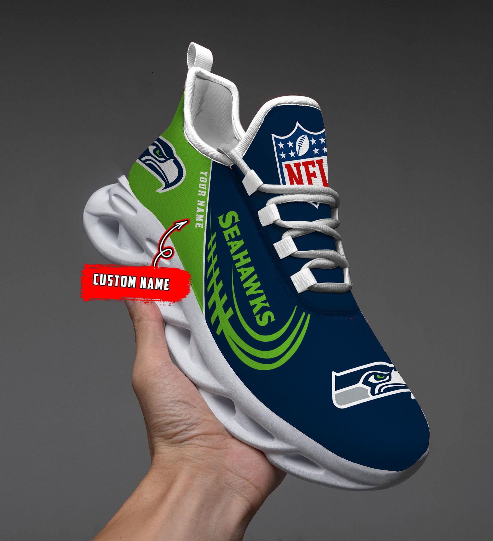 Ideafootwear Seattle Seahawks Max Soul Shoes Sneakers For Men And Women