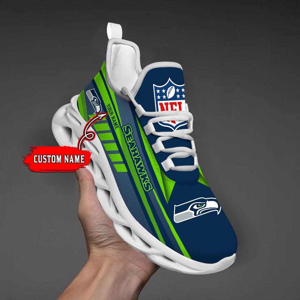 Ideafootwear Seattle Seahawks Max Soul Shoes Sneakers For Men And Women