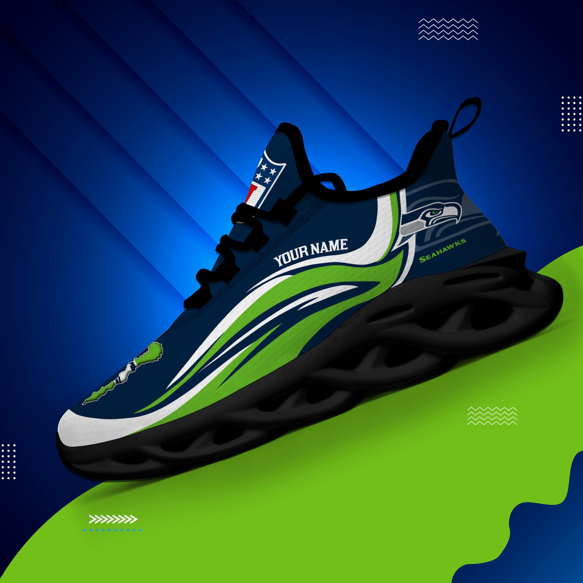 Ideafootwear Seattle Seahawks Max Soul Shoes Sneakers For Men And Women