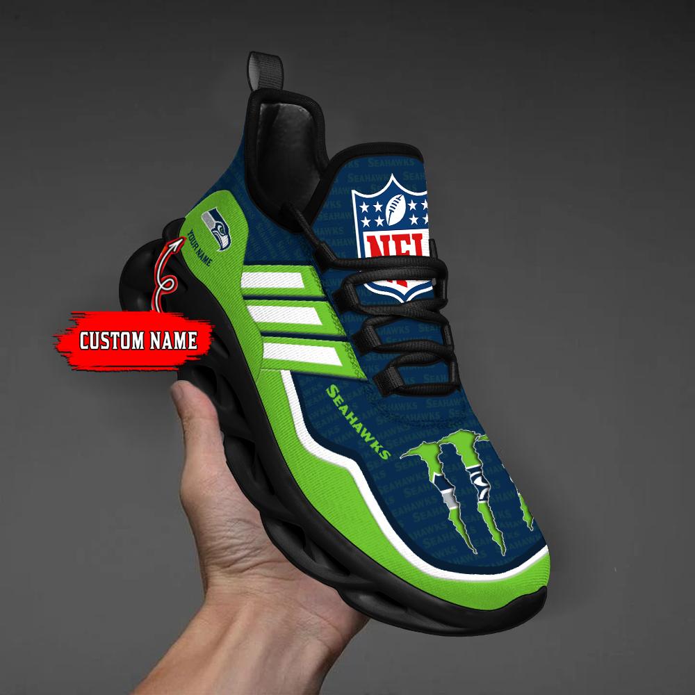 Ideafootwear Seattle Seahawks Max Soul Shoes Sneakers For Men And Women