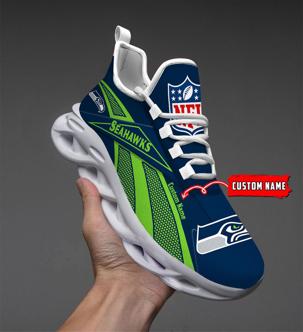 Ideafootwear Seattle Seahawks Max Soul Shoes Sneakers For Men And Women