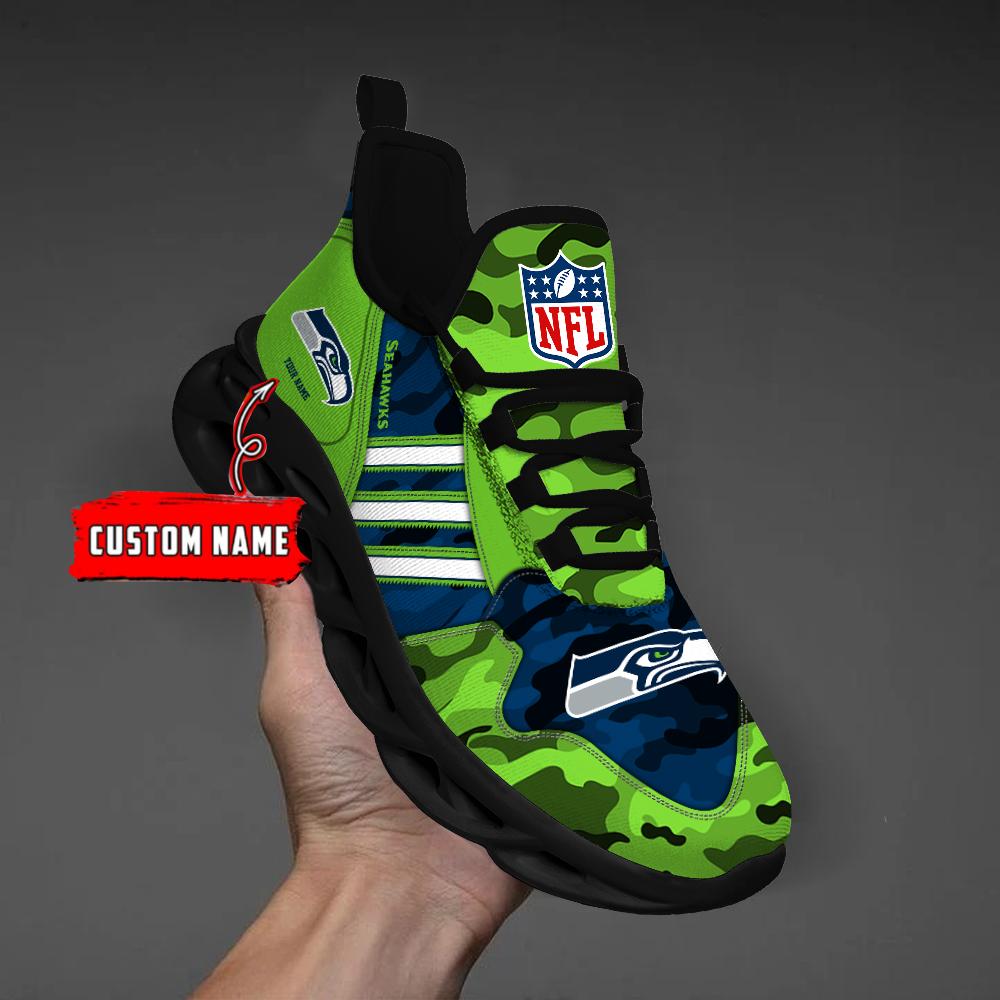 Ideafootwear Seattle Seahawks Max Soul Shoes Sneakers For Men And Women