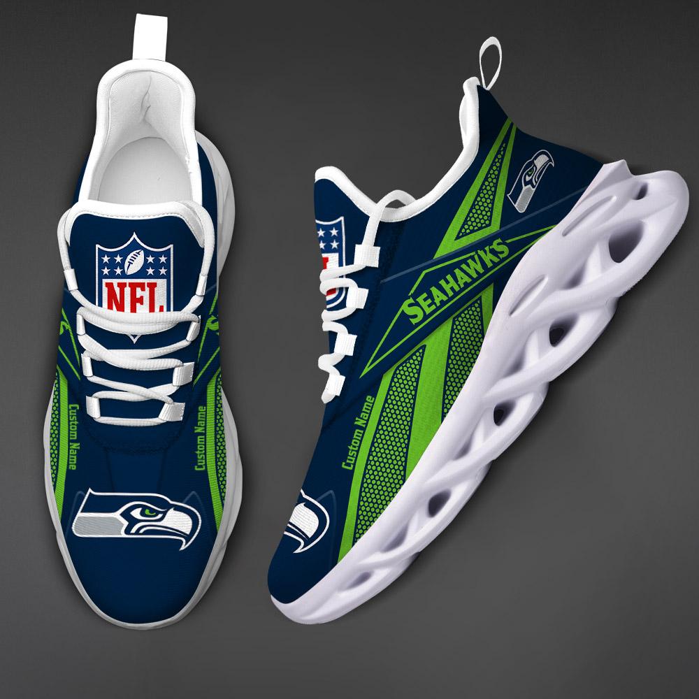 Ideafootwear Seattle Seahawks Max Soul Shoes Sneakers For Men And Women