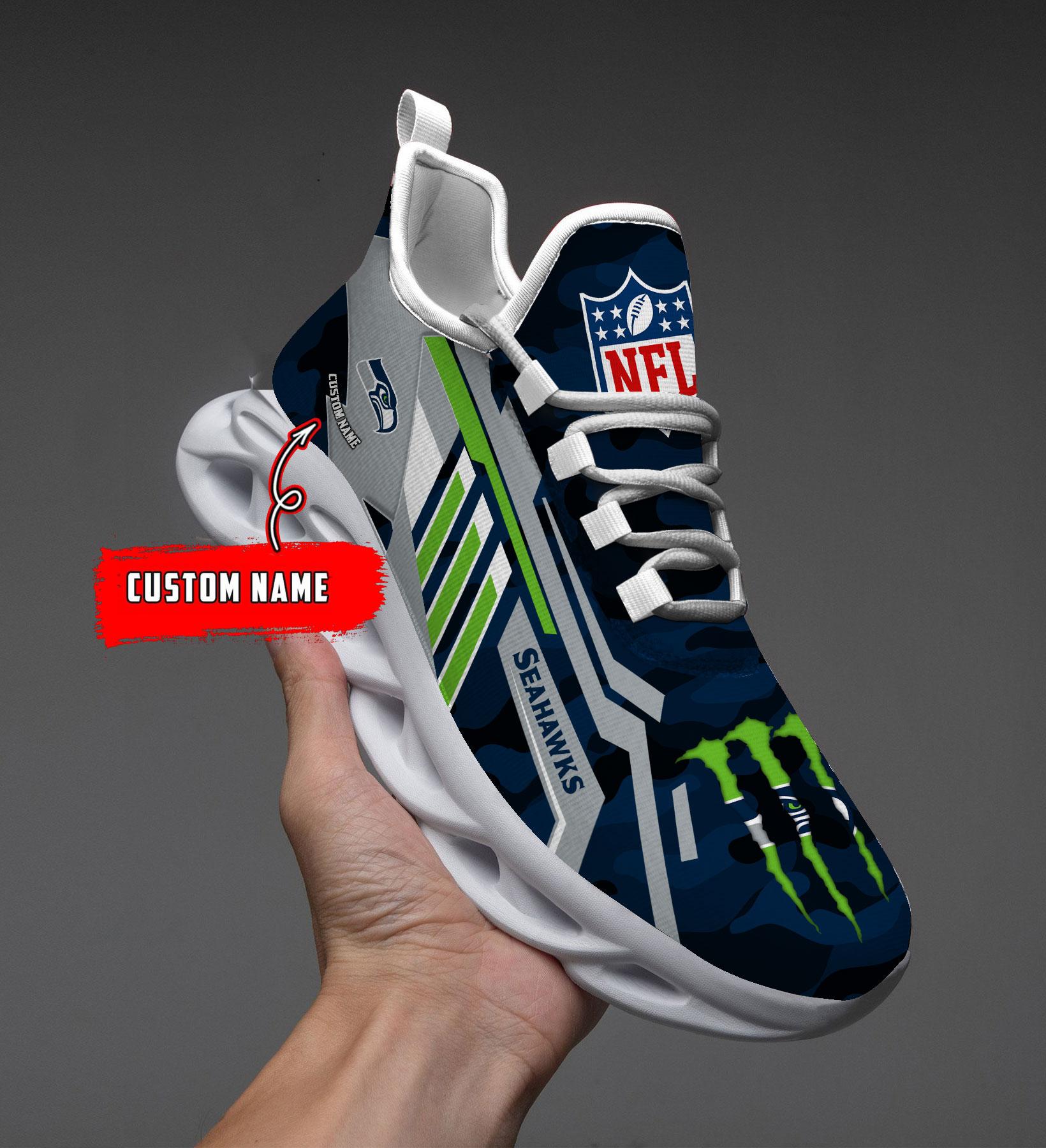 Ideafootwear Seattle Seahawks Max Soul Shoes Sneakers For Men And Women