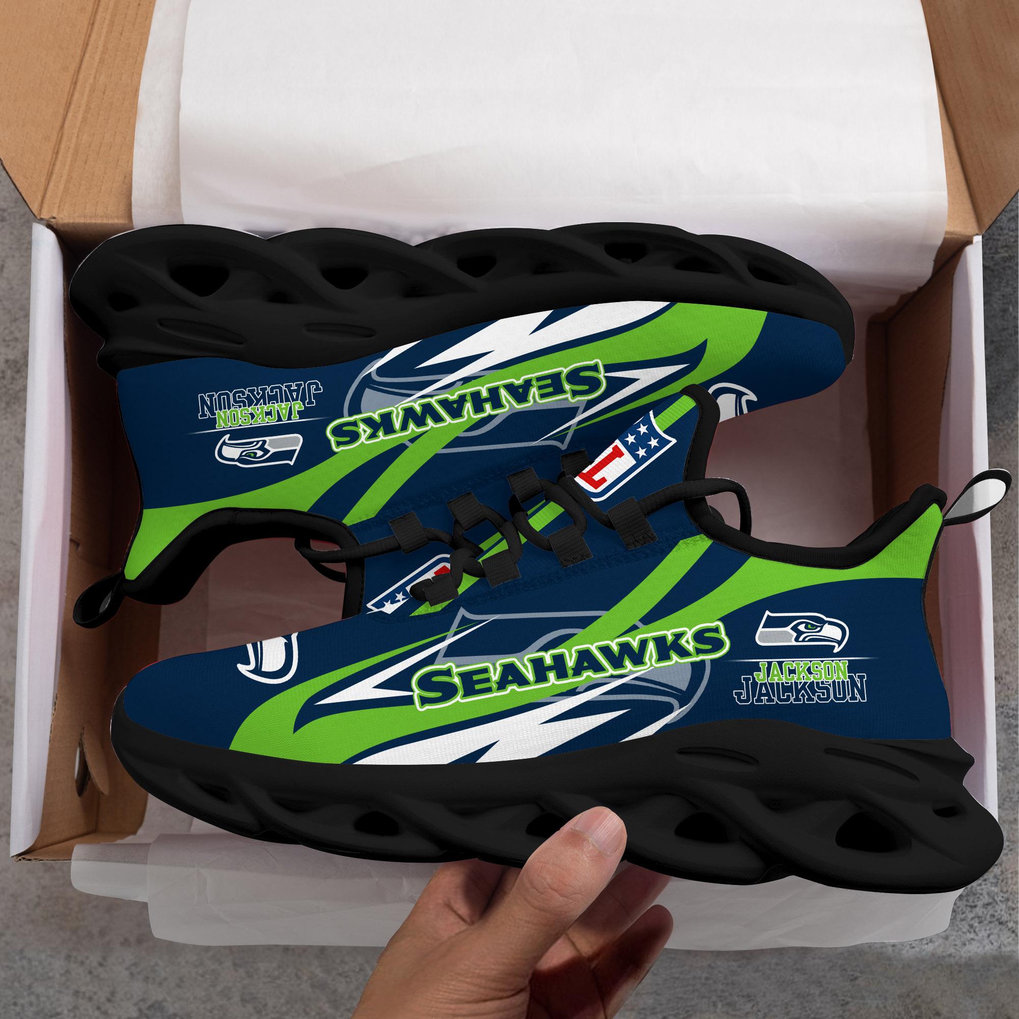 Ideafootwear Seattle Seahawks Max Soul Shoes Sneakers For Men And Women