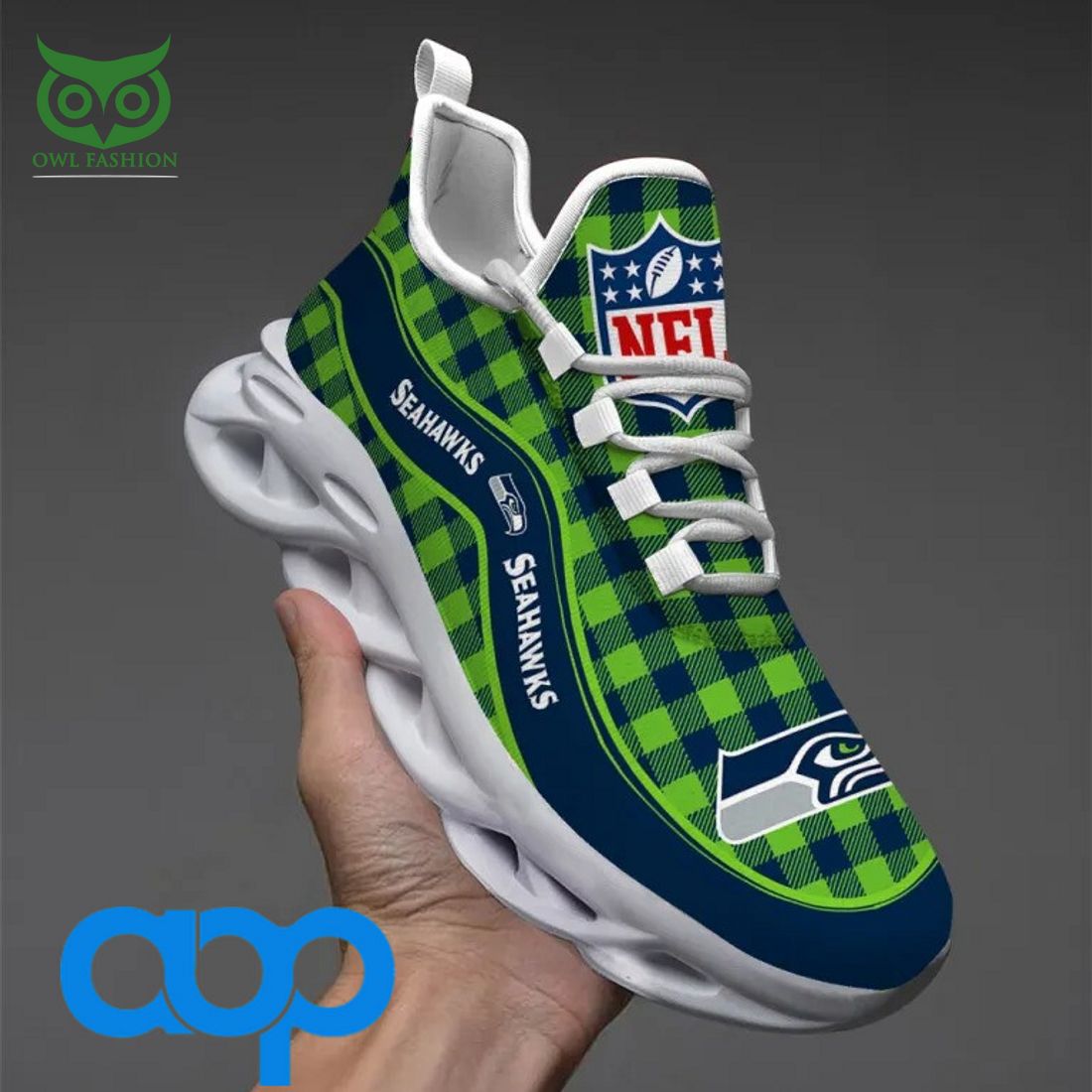 Ideafootwear Seattle Seahawks Max Soul Shoes Sneakers For Men And Women
