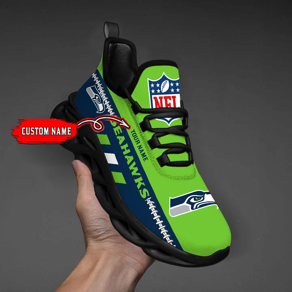 Ideafootwear Seattle Seahawks Max Soul Shoes Sneakers For Men And Women