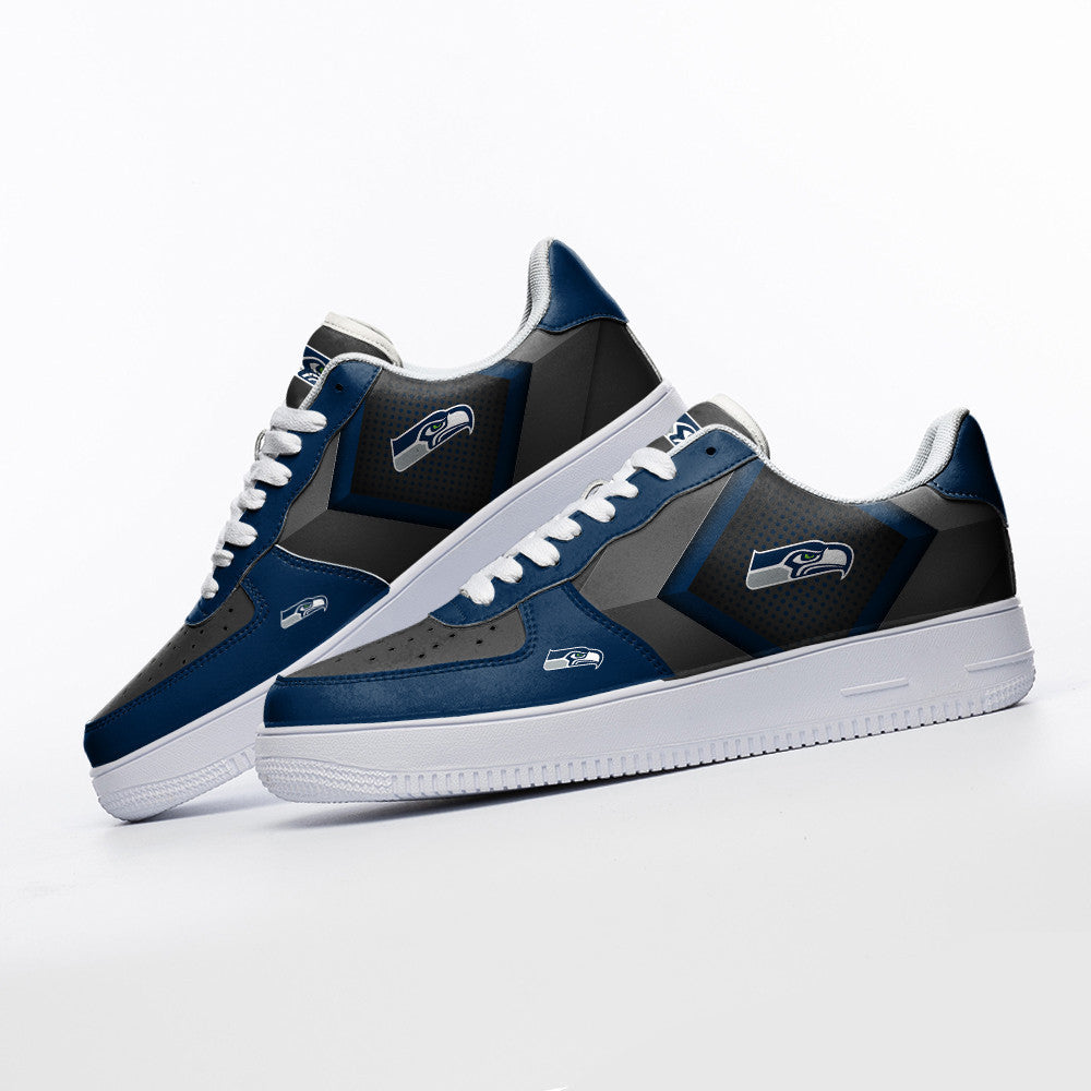 Ideafootwear Seattle Seahawks NFL Air Low-Top Sneakers Shoes For Men And Women