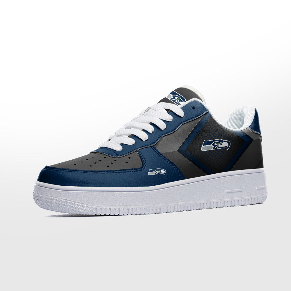 Ideafootwear Seattle Seahawks NFL Air Low-Top Sneakers Shoes For Men And Women