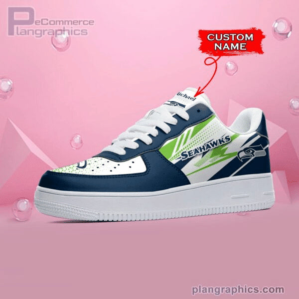Ideafootwear Seattle Seahawks NFL Air Low-Top Sneakers Shoes For Men And Women
