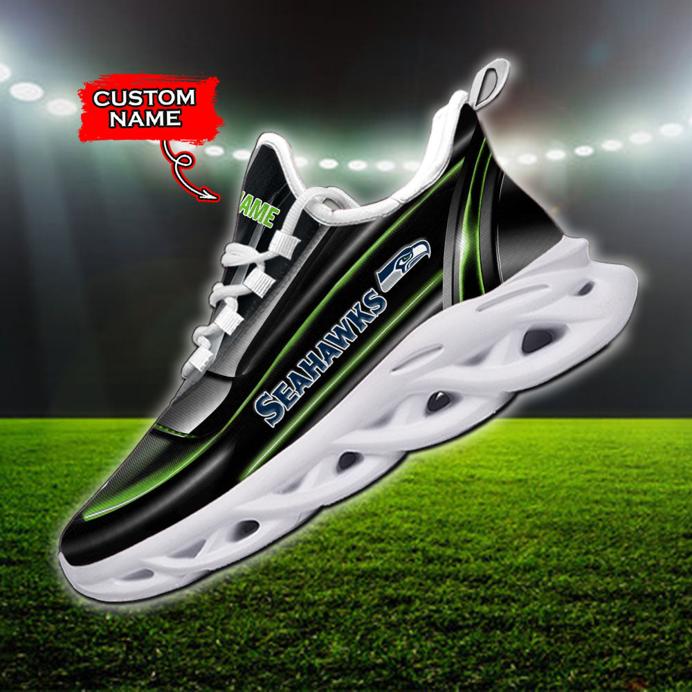 Ideafootwear Seattle Seahawks NFL Max Soul Shoes Sneakers For Men And Women