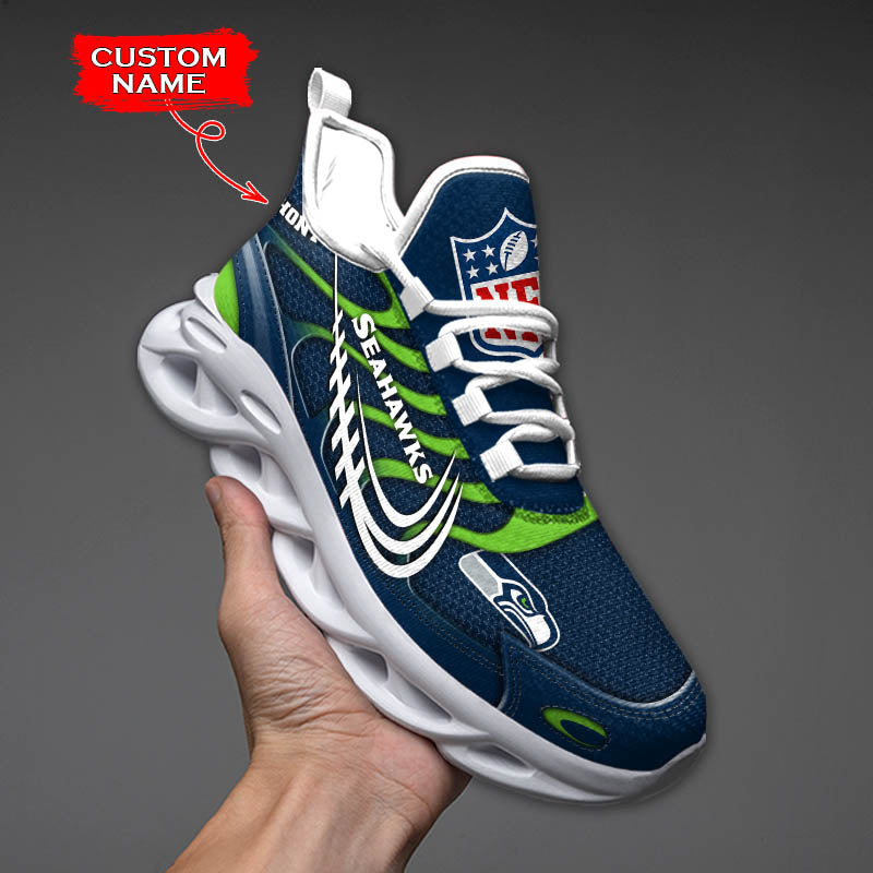 Ideafootwear Seattle Seahawks NFL Max Soul Shoes Sneakers For Men And Women