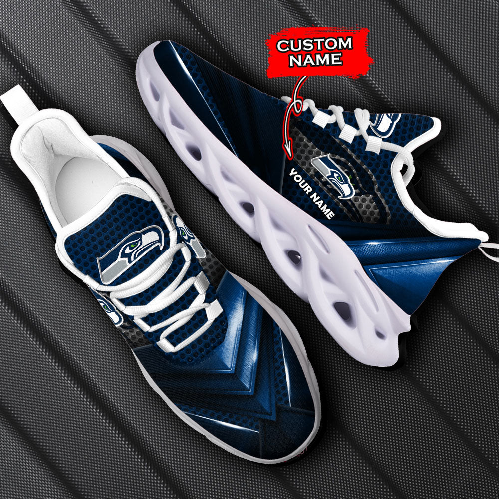 Ideafootwear Seattle Seahawks NFL Max Soul Shoes Sneakers For Men And Women