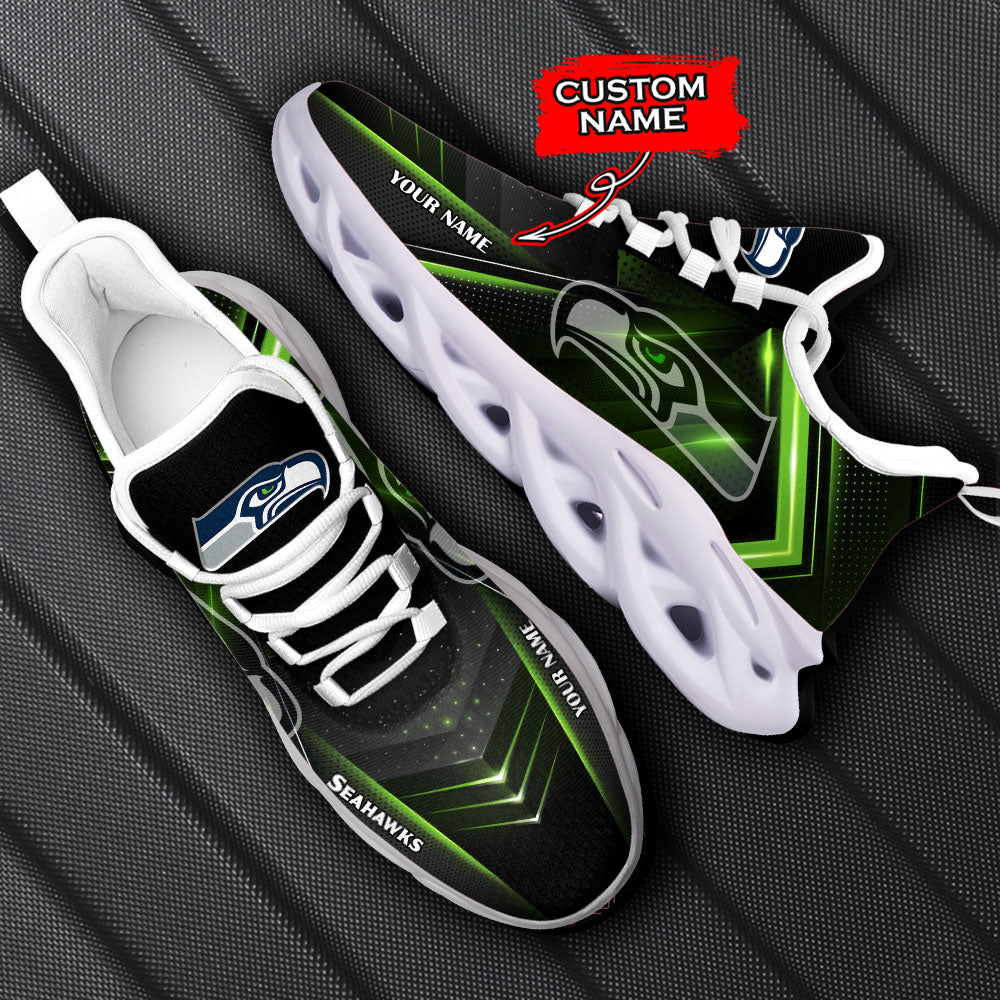 Ideafootwear Seattle Seahawks NFL Max Soul Shoes Sneakers For Men And Women