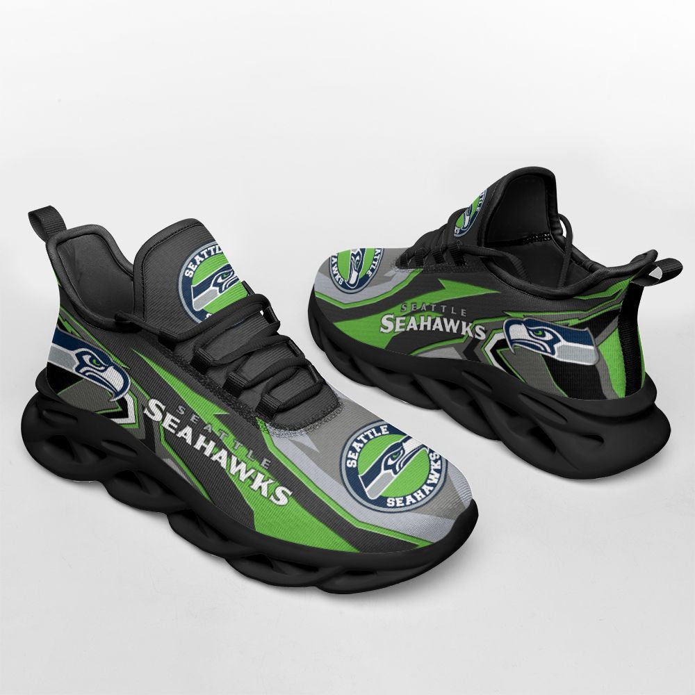 Ideafootwear Seattle Seahawks NFL Max Soul Shoes Sneakers For Men And Women
