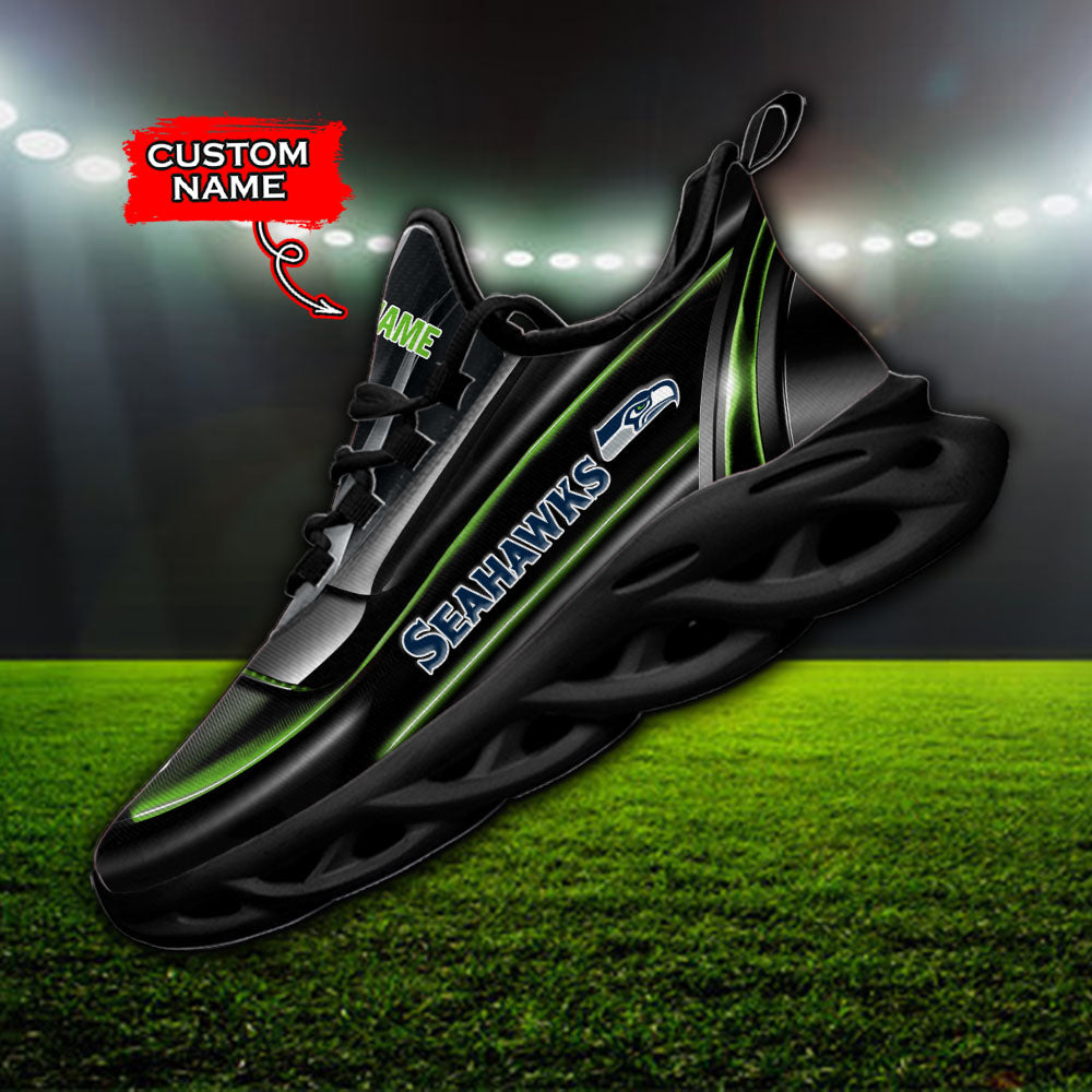 Ideafootwear Seattle Seahawks NFL Max Soul Shoes Sneakers For Men And Women