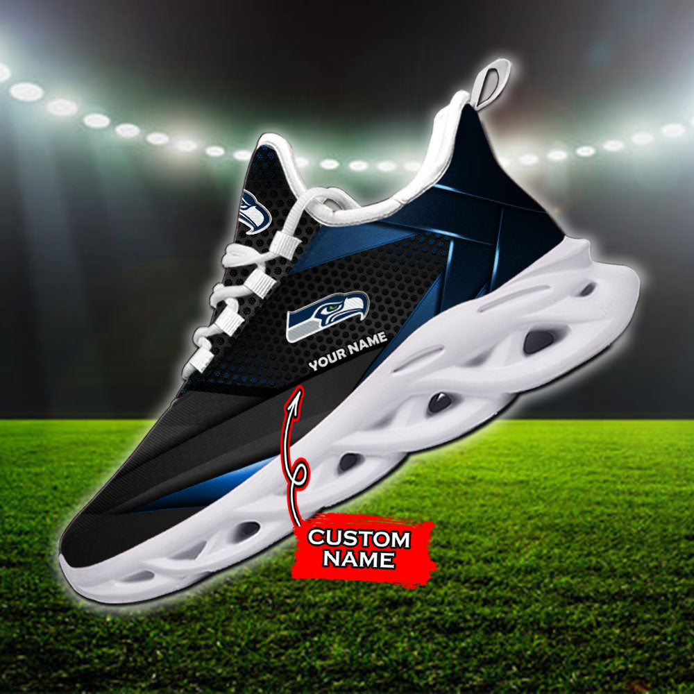 Ideafootwear Seattle Seahawks NFL Max Soul Shoes Sneakers For Men And Women