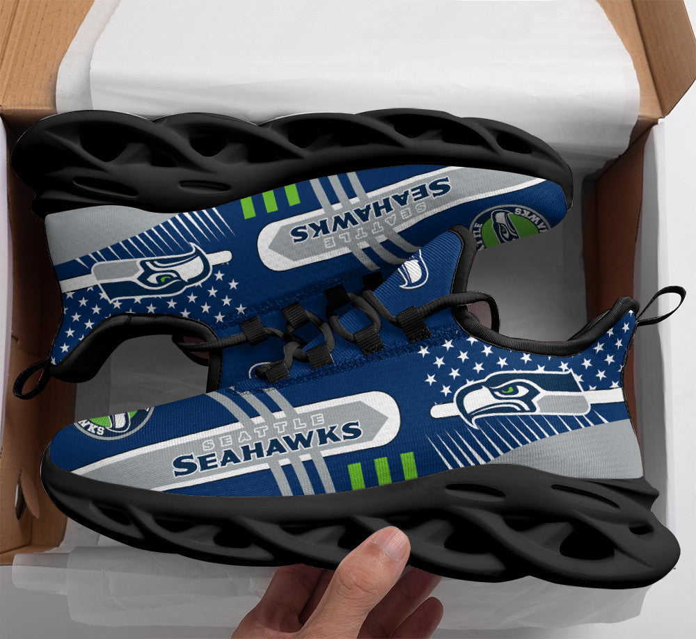 Ideafootwear Seattle Seahawks NFL Max Soul Shoes Sneakers For Men And Women