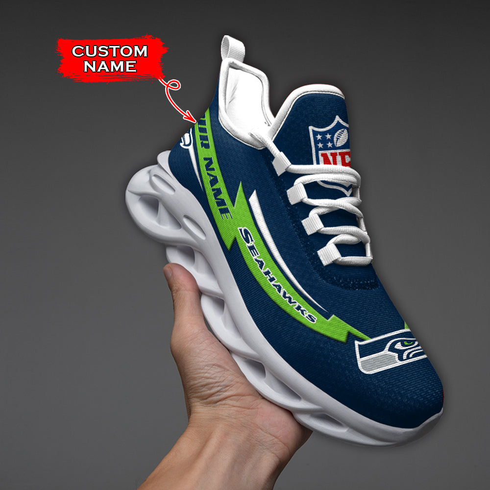 Ideafootwear Seattle Seahawks NFL Max Soul Shoes Sneakers For Men And Women