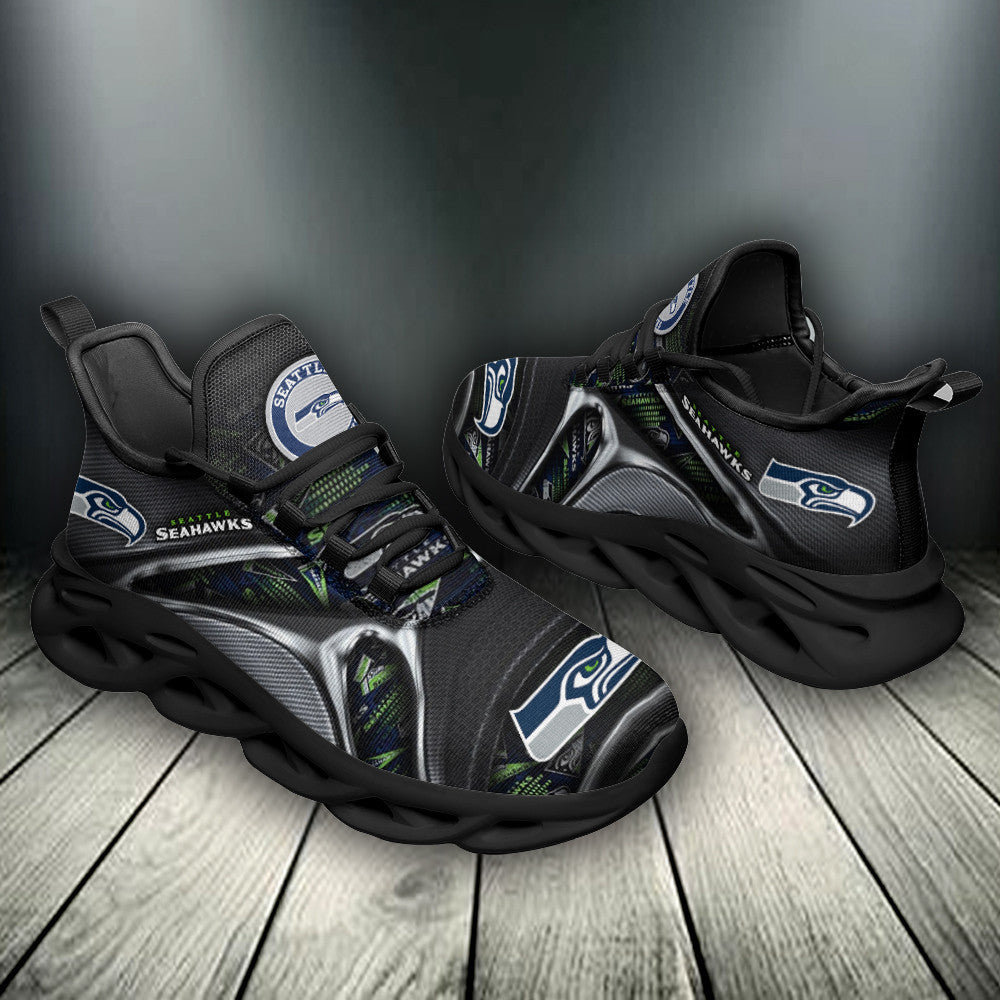Ideafootwear Seattle Seahawks NFL Max Soul Shoes Sneakers For Men And Women