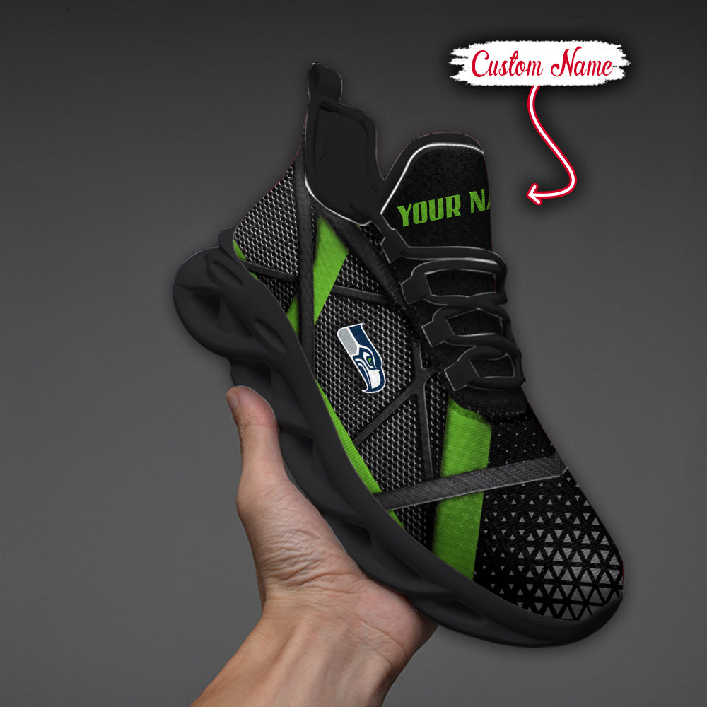 Ideafootwear Seattle Seahawks NFL Max Soul Shoes Sneakers For Men And Women