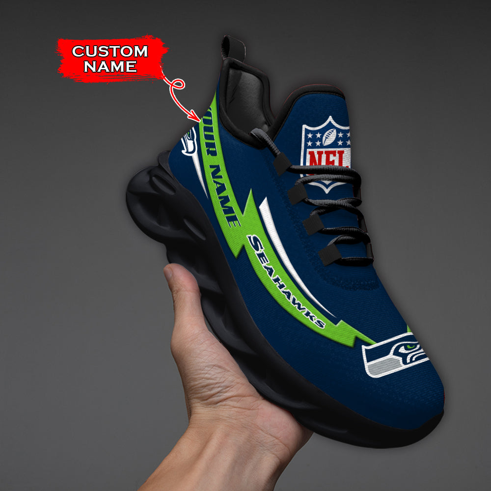 Ideafootwear Seattle Seahawks NFL Max Soul Shoes Sneakers For Men And Women