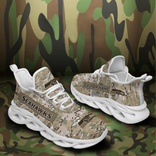 Ideafootwear Seattle Seahawks NFL Max Soul Shoes Sneakers For Men And Women